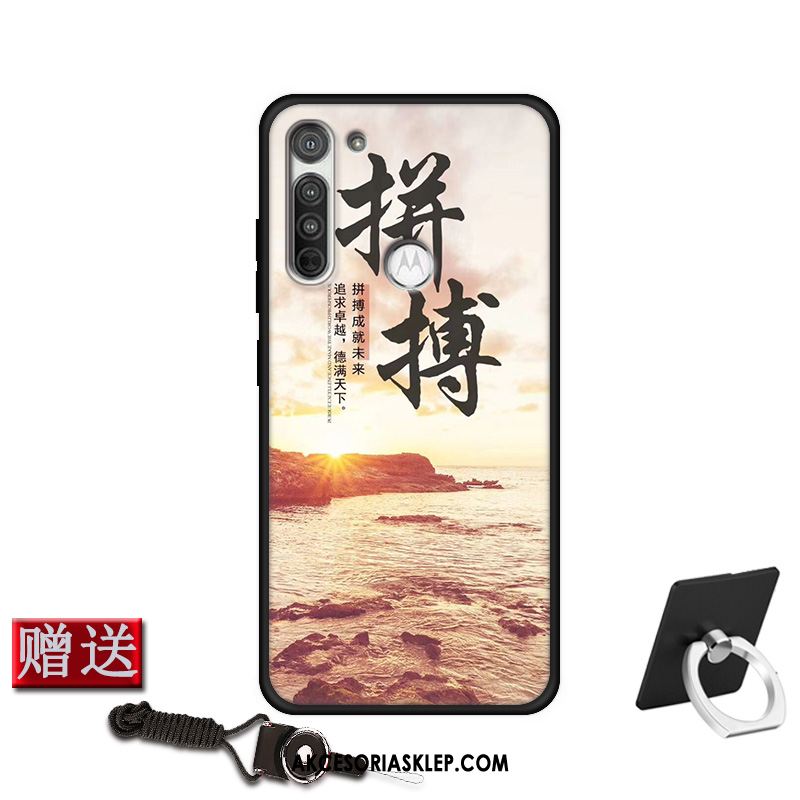Futerał Moto G8 Power Piękny Miękki Dostosowane Czerwony Nubuku Pokrowce Kup
