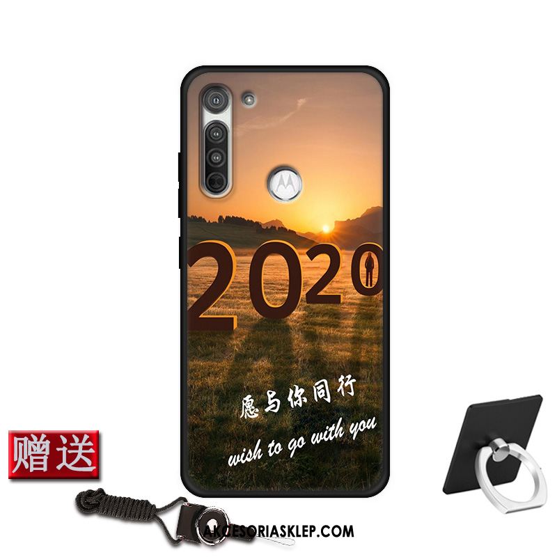 Futerał Moto G8 Power Piękny Miękki Dostosowane Czerwony Nubuku Pokrowce Kup