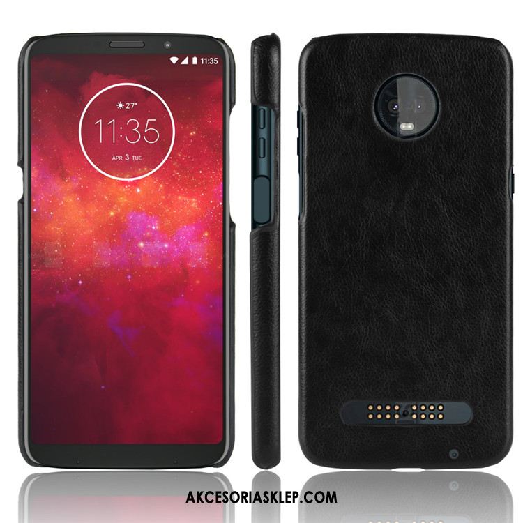 Futerał Moto Z3 Play Szary Trudno Telefon Komórkowy Skóra Anti-fall Obudowa Online