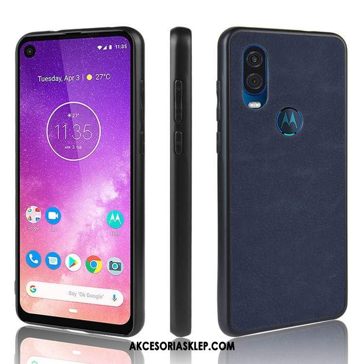 Futerał Motorola One Vision Czarny Ochraniacz Telefon Komórkowy Anti-fall Obudowa Sklep