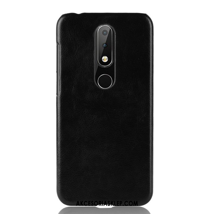 Futerał Nokia 6.1 Ochraniacz Trudno Czerwony Skóra Litchi Pokrowce Online