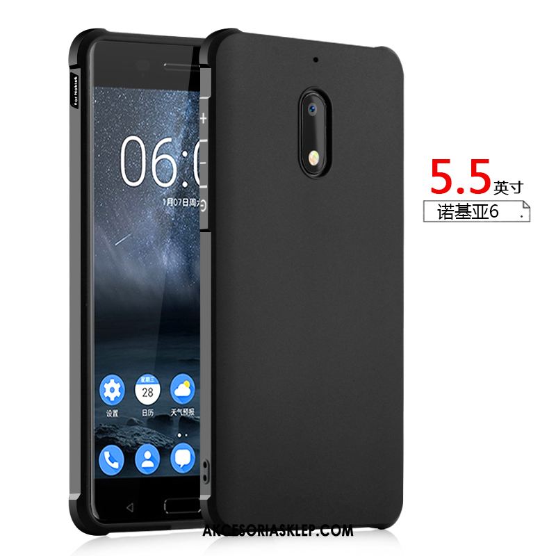 Futerał Nokia 6 Anti-fall Osobowość Czarny Silikonowe Ochraniacz Pokrowce Online