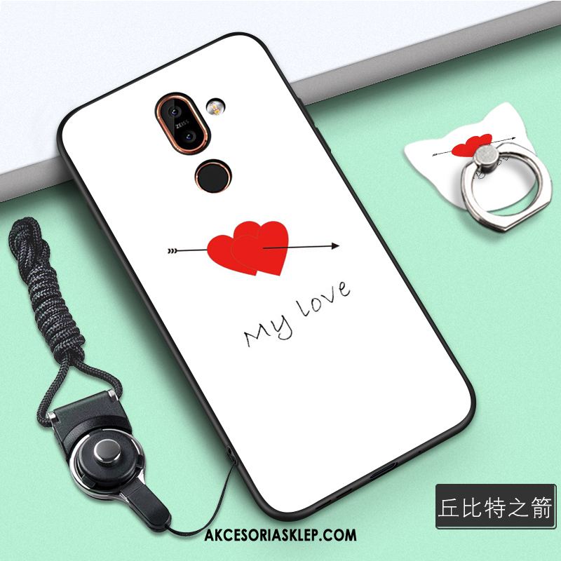 Futerał Nokia 7 Plus Anti-fall Nubuku Niebieski Telefon Komórkowy Miękki Etui Sklep