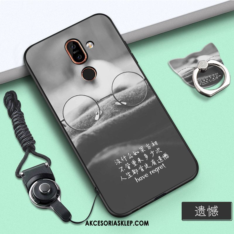 Futerał Nokia 7 Plus Anti-fall Nubuku Niebieski Telefon Komórkowy Miękki Etui Sklep