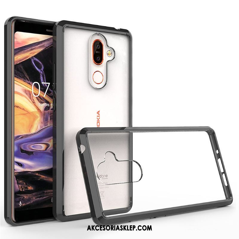 Futerał Nokia 7 Plus Czarny Telefon Komórkowy Anti-fall Granica Ochraniacz Etui Oferta