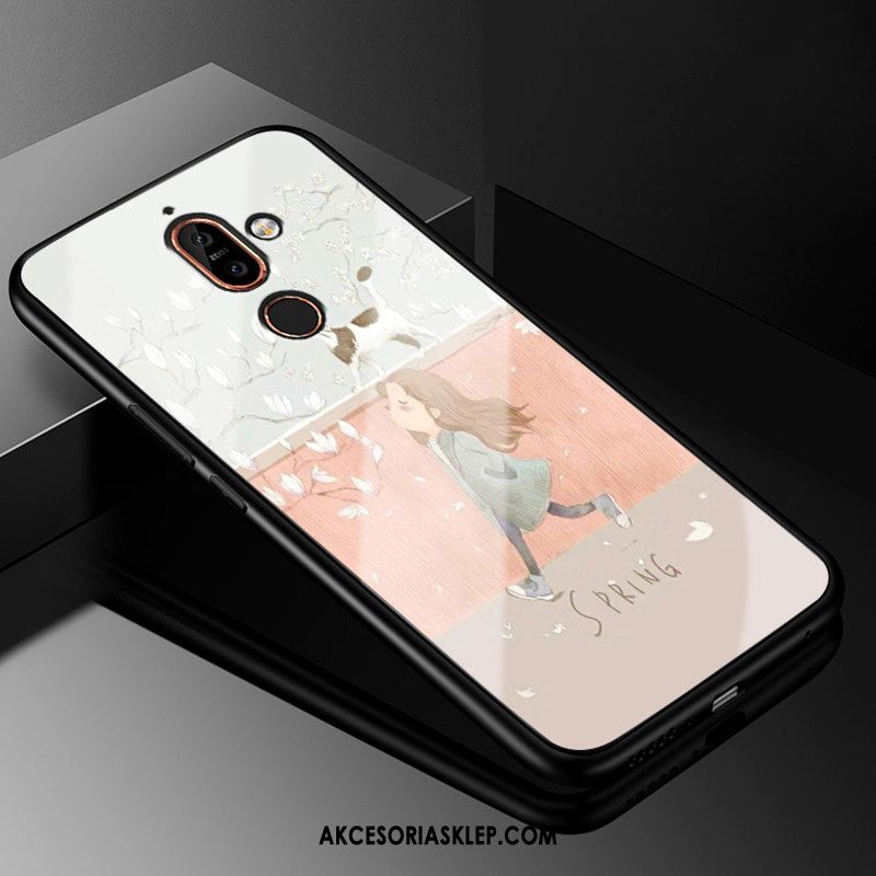 Futerał Nokia 7 Plus Ochraniacz Szkło Moda Różowe Zabawne Etui Na Sprzedaż