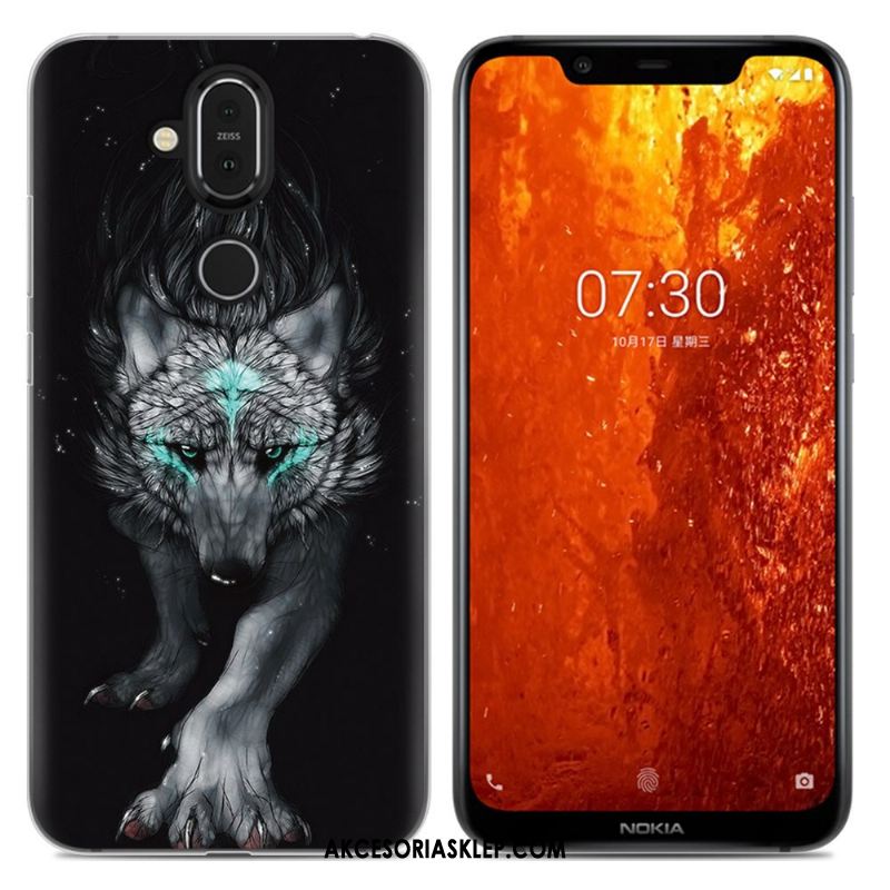 Futerał Nokia 8.1 Proste Kreskówka Anti-fall Purpurowy Telefon Komórkowy Obudowa Kupię