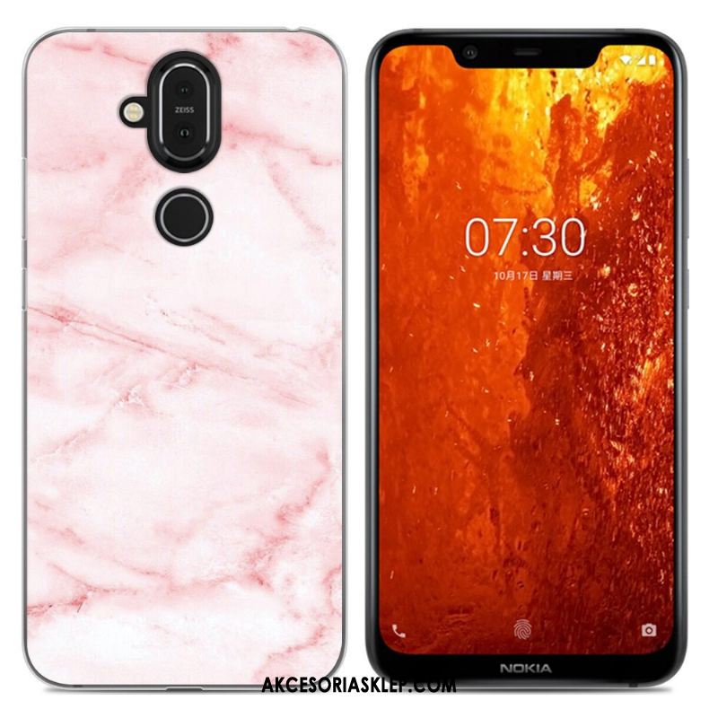 Futerał Nokia 8.1 Proste Kreskówka Anti-fall Purpurowy Telefon Komórkowy Obudowa Kupię