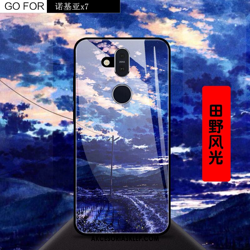 Futerał Nokia 8.1 Szkło Telefon Komórkowy Gwiaździsty Kreatywne Anti-fall Obudowa Kupię