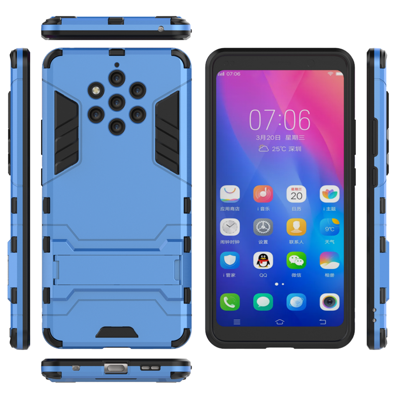 Futerał Nokia 9 Pureview Wspornik Telefon Komórkowy Anti-fall Niewidoczny Czarny Obudowa Online