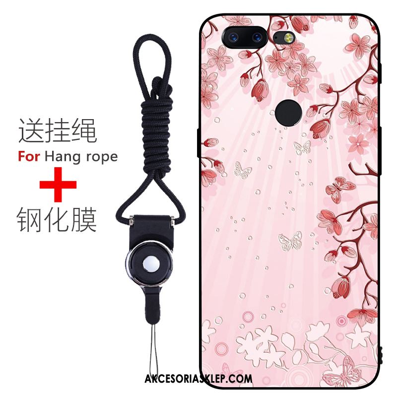 Futerał Oneplus 5t Anti-fall Ochraniacz Osobowość Relief Różowe Tanie