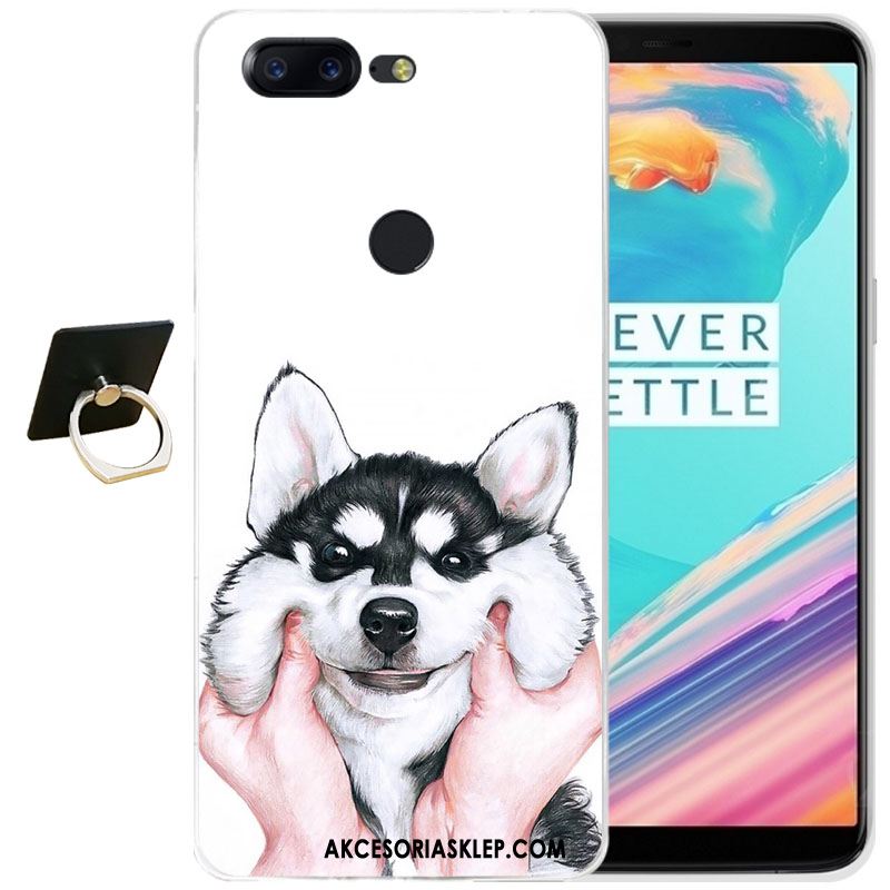 Futerał Oneplus 5t Relief Różowe Anti-fall Miękki Ochraniacz Obudowa Sklep