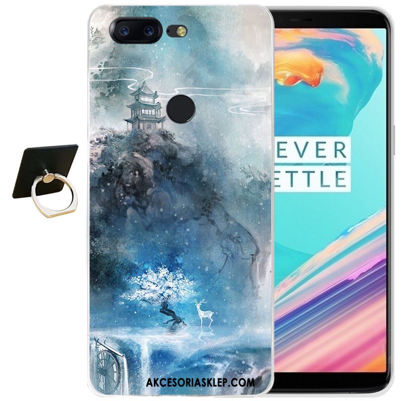 Futerał Oneplus 5t Relief Różowe Anti-fall Miękki Ochraniacz Obudowa Sklep