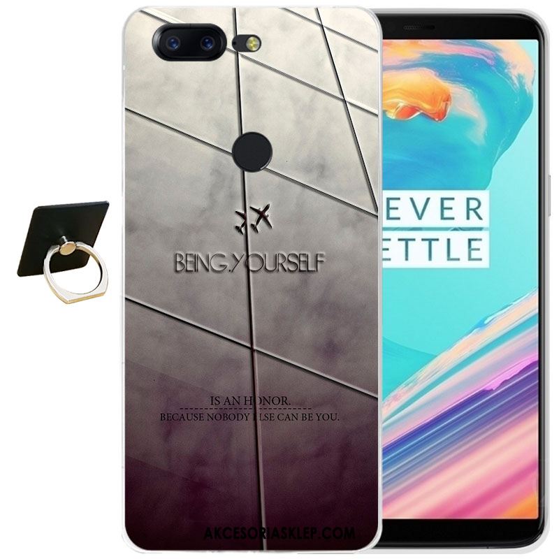 Futerał Oneplus 5t Relief Różowe Anti-fall Miękki Ochraniacz Obudowa Sklep