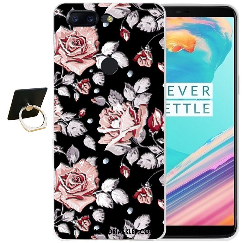 Futerał Oneplus 5t Relief Różowe Anti-fall Miękki Ochraniacz Obudowa Sklep