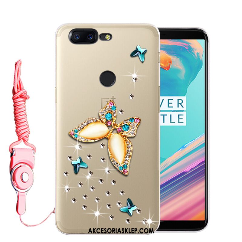 Futerał Oneplus 5t Telefon Komórkowy Rhinestone Biały Anti-fall Ochraniacz Pokrowce Sklep