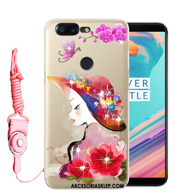 Futerał Oneplus 5t Telefon Komórkowy Rhinestone Biały Anti-fall Ochraniacz Pokrowce Sklep