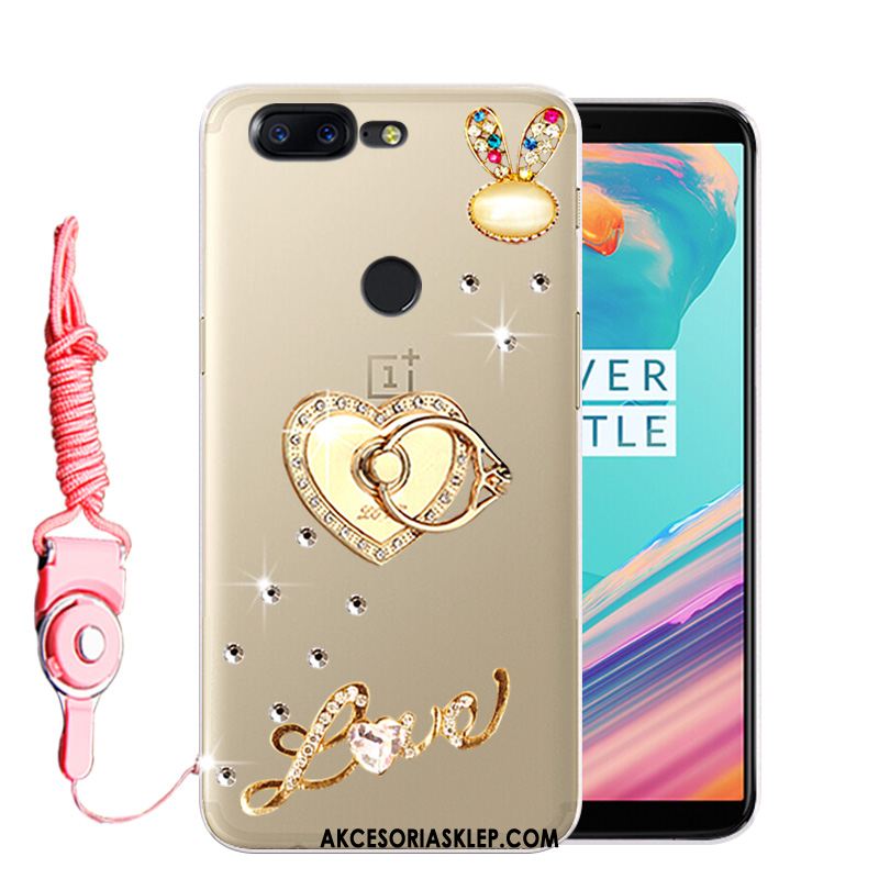 Futerał Oneplus 5t Telefon Komórkowy Rhinestone Biały Anti-fall Ochraniacz Pokrowce Sklep