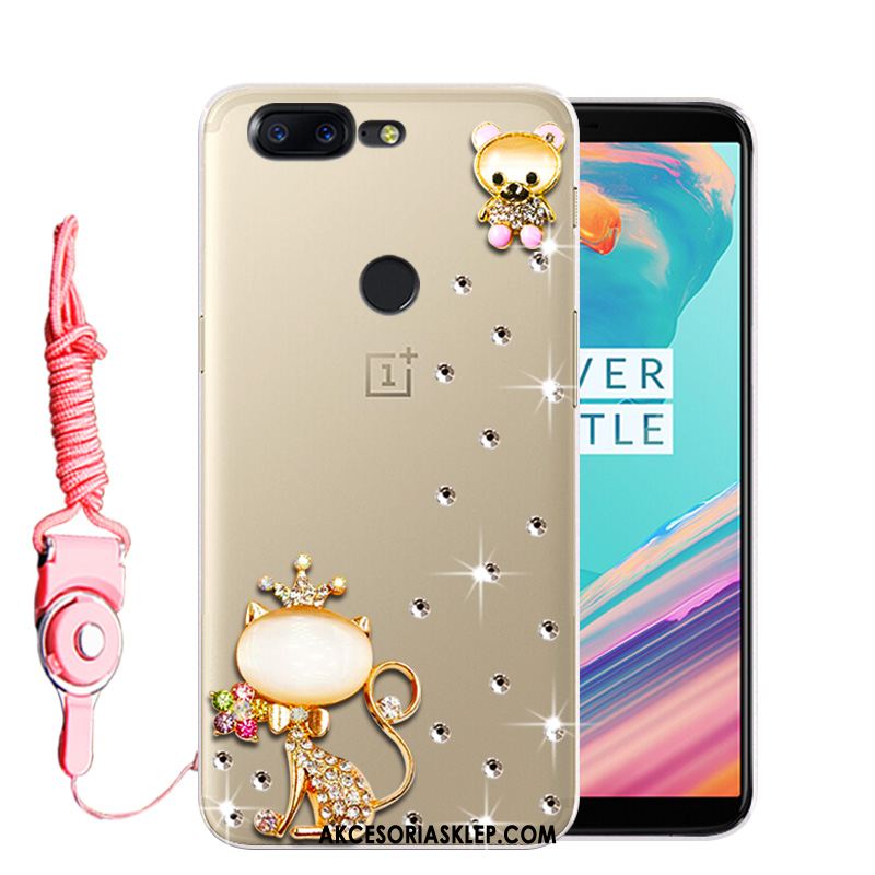 Futerał Oneplus 5t Telefon Komórkowy Rhinestone Biały Anti-fall Ochraniacz Pokrowce Sklep