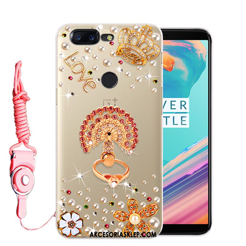 Futerał Oneplus 5t Telefon Komórkowy Rhinestone Biały Anti-fall Ochraniacz Pokrowce Sklep