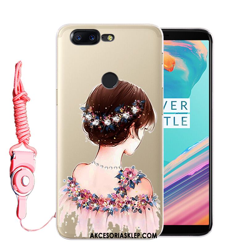 Futerał Oneplus 5t Telefon Komórkowy Rhinestone Biały Anti-fall Ochraniacz Pokrowce Sklep