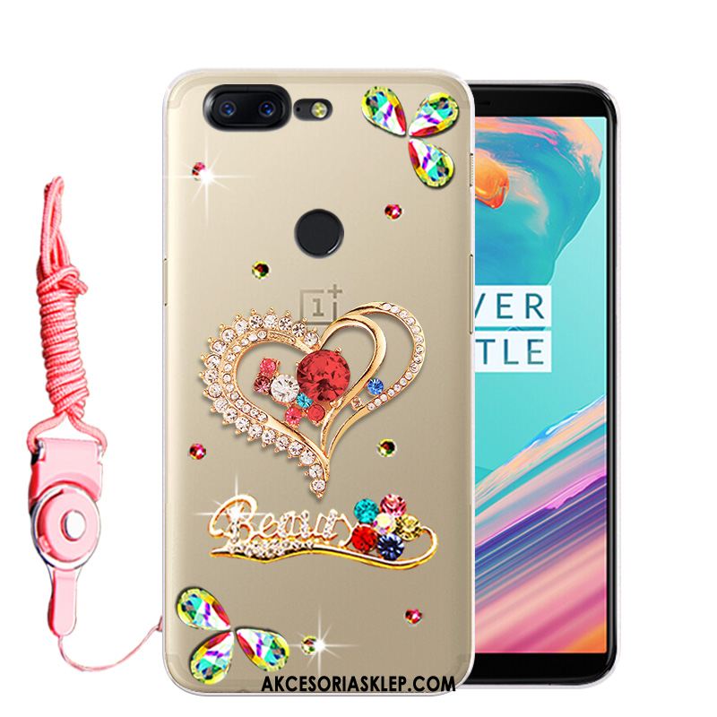 Futerał Oneplus 5t Telefon Komórkowy Rhinestone Biały Anti-fall Ochraniacz Pokrowce Sklep