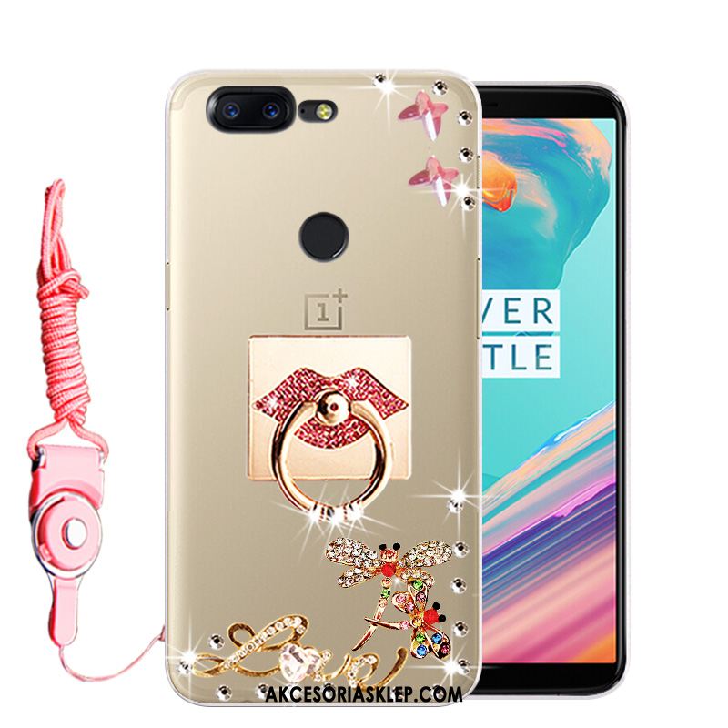 Futerał Oneplus 5t Telefon Komórkowy Rhinestone Biały Anti-fall Ochraniacz Pokrowce Sklep