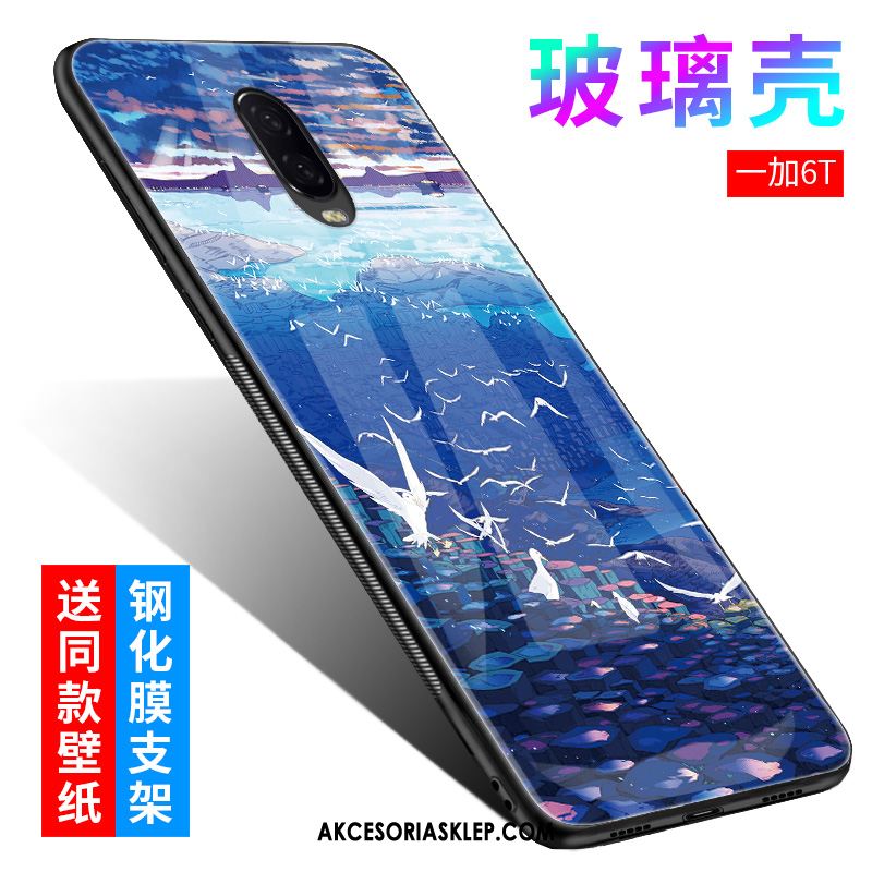 Futerał Oneplus 6t Telefon Komórkowy Miękki Niebieski Ochraniacz Szkło Hartowane Obudowa Oferta