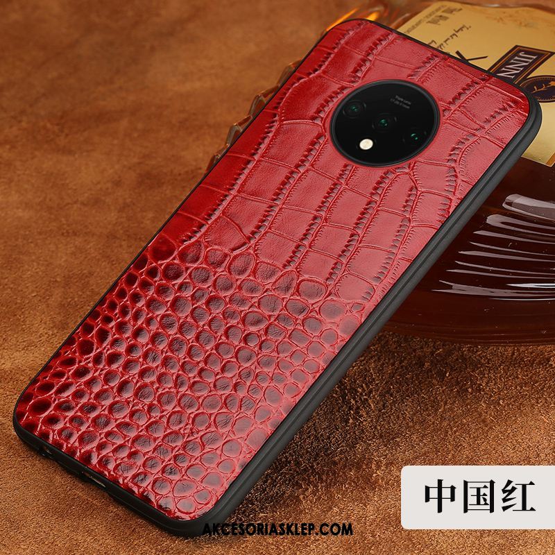 Futerał Oneplus 7t Prawdziwa Skóra Anti-fall Telefon Komórkowy Osobowość Modna Marka Etui Sklep