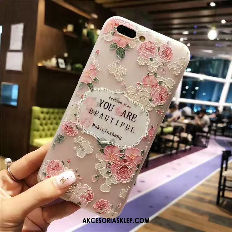 Futerał Oppo A3s Telefon Komórkowy Różowe Miękki Kwiaty Tendencja Etui Kup