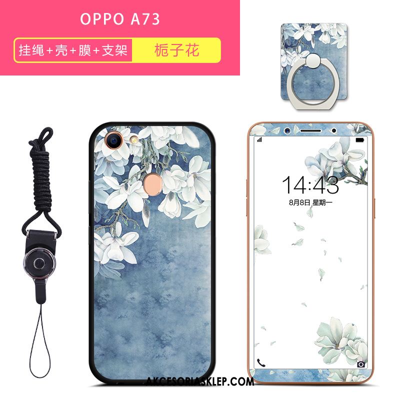 Futerał Oppo A73 Kreatywne Silikonowe Biały All Inclusive Miękki Etui Sklep