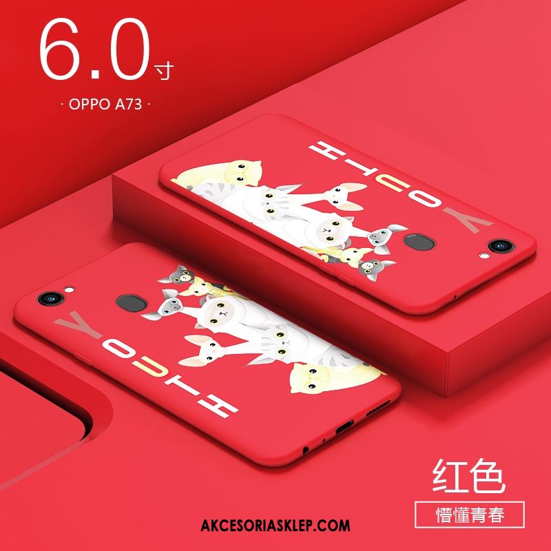 Futerał Oppo A73 Osobowość Czerwony Telefon Komórkowy Kreatywne Ochraniacz Etui Tanie