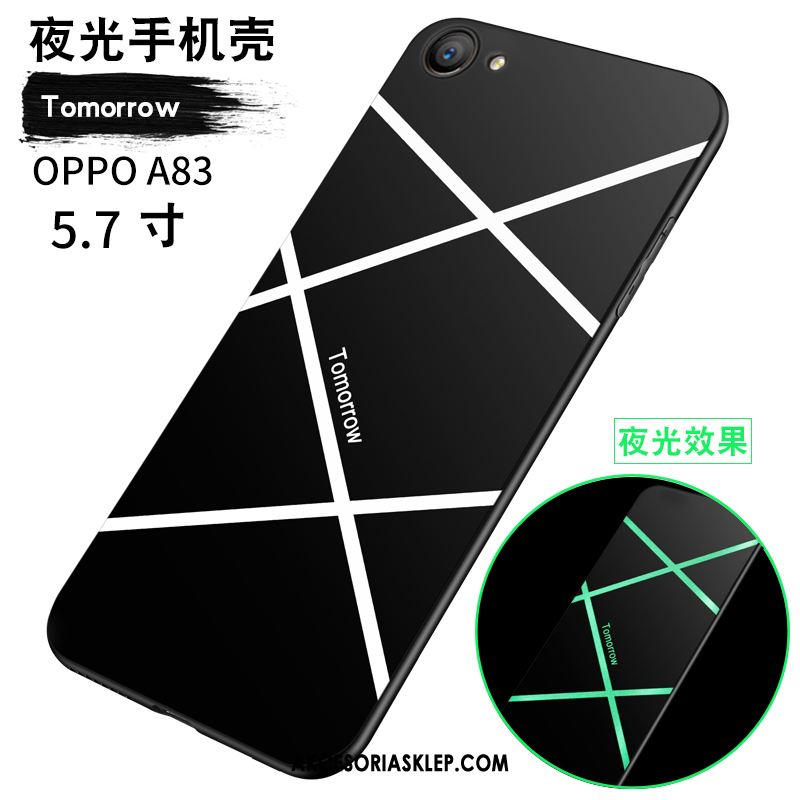 Futerał Oppo A83 Czarny Telefon Komórkowy Świecące Lekki I Cienki Miękki Etui Sprzedam