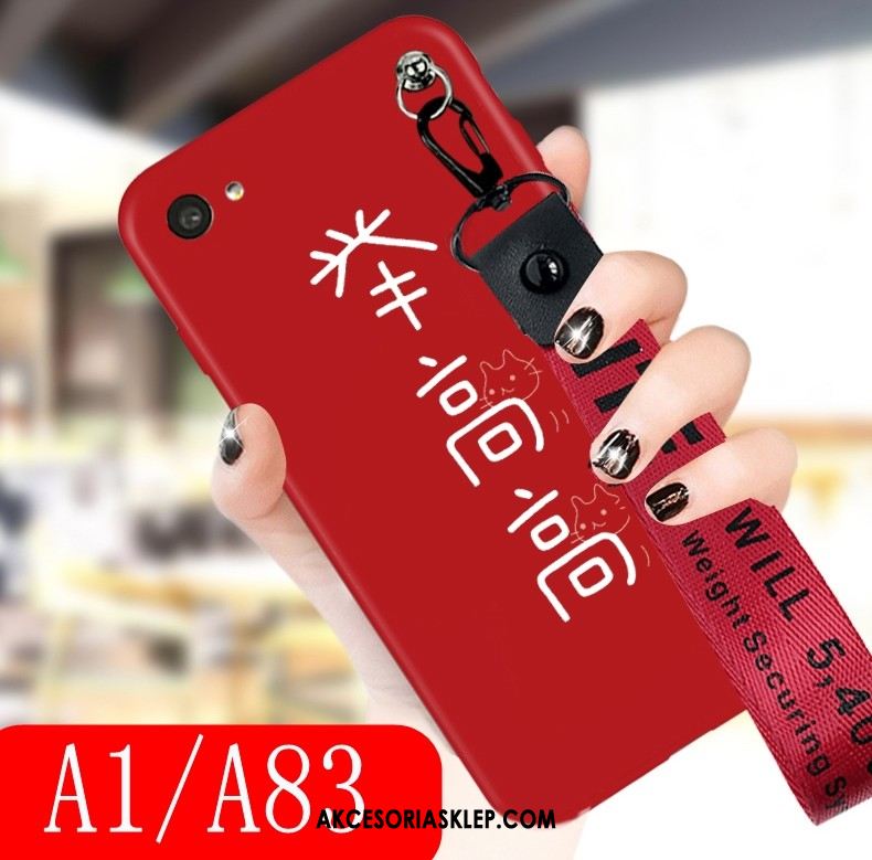 Futerał Oppo A83 Czerwony Chłodna Modna Marka Miękki Telefon Komórkowy Etui Na Sprzedaż