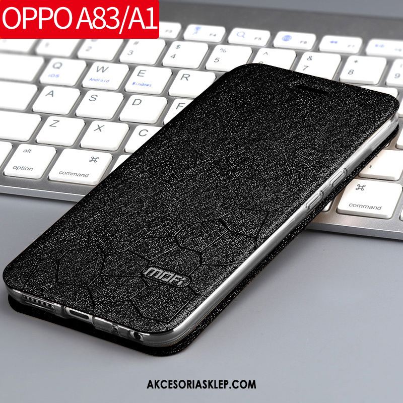 Futerał Oppo A83 Złoto Skórzany Futerał Nubuku Anti-fall Ochraniacz Etui Na Sprzedaż