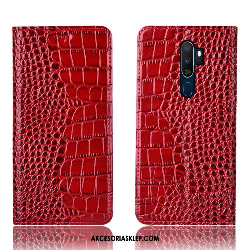 Futerał Oppo A9 2020 Anti-fall Krokodyl All Inclusive Wzór Niebieski Etui Sprzedam