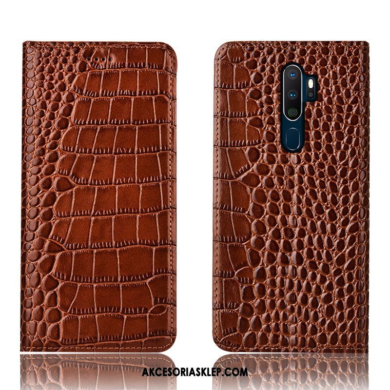 Futerał Oppo A9 2020 Anti-fall Krokodyl All Inclusive Wzór Niebieski Etui Sprzedam