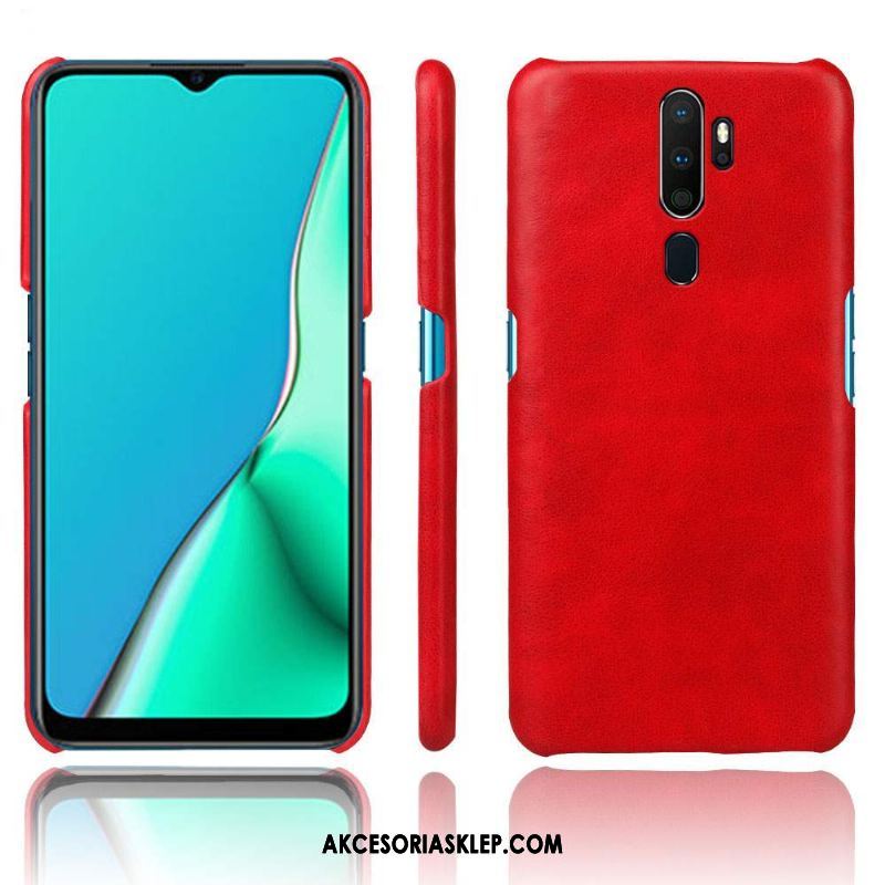 Futerał Oppo A9 2020 Proste Anti-fall Skóra Jakość Telefon Komórkowy Etui Kupię