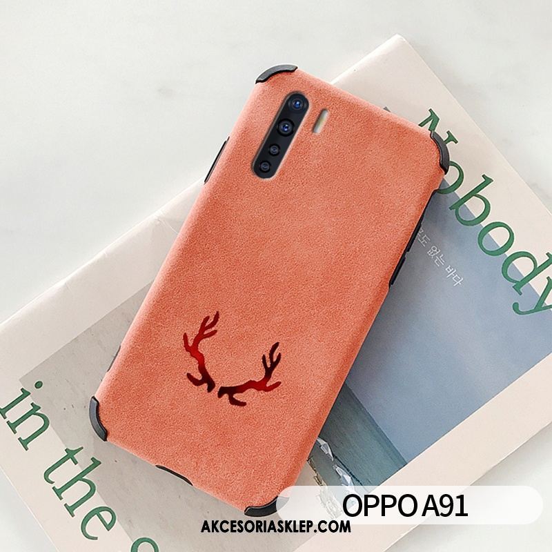 Futerał Oppo A91 Buckskin Silikonowe Zielony Miękki Moda Pokrowce Tanie