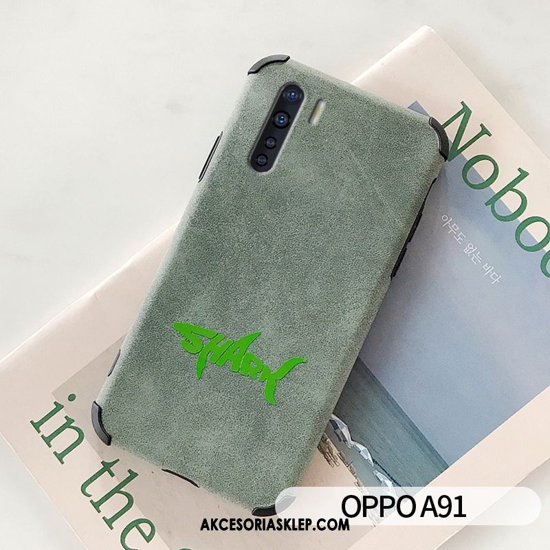 Futerał Oppo A91 Buckskin Silikonowe Zielony Miękki Moda Pokrowce Tanie