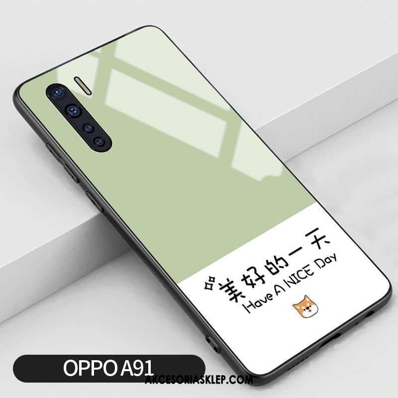 Futerał Oppo A91 Czerwony Netto Proste Anti-fall Zakochani Świeży Etui Sklep