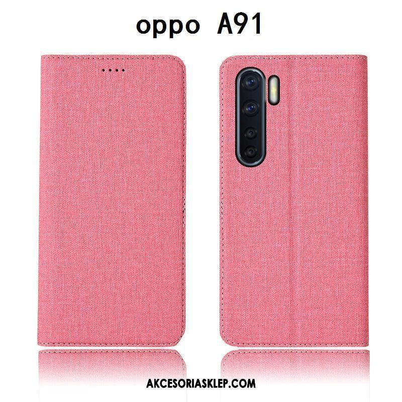 Futerał Oppo A91 Klapa Telefon Komórkowy Młodzież Skórzany Futerał Silikonowe Etui Tanie