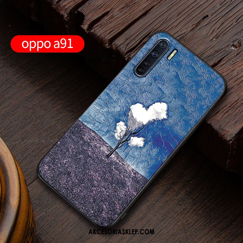 Futerał Oppo A91 Nubuku Anti-fall Osobowość All Inclusive Telefon Komórkowy Pokrowce Tanie