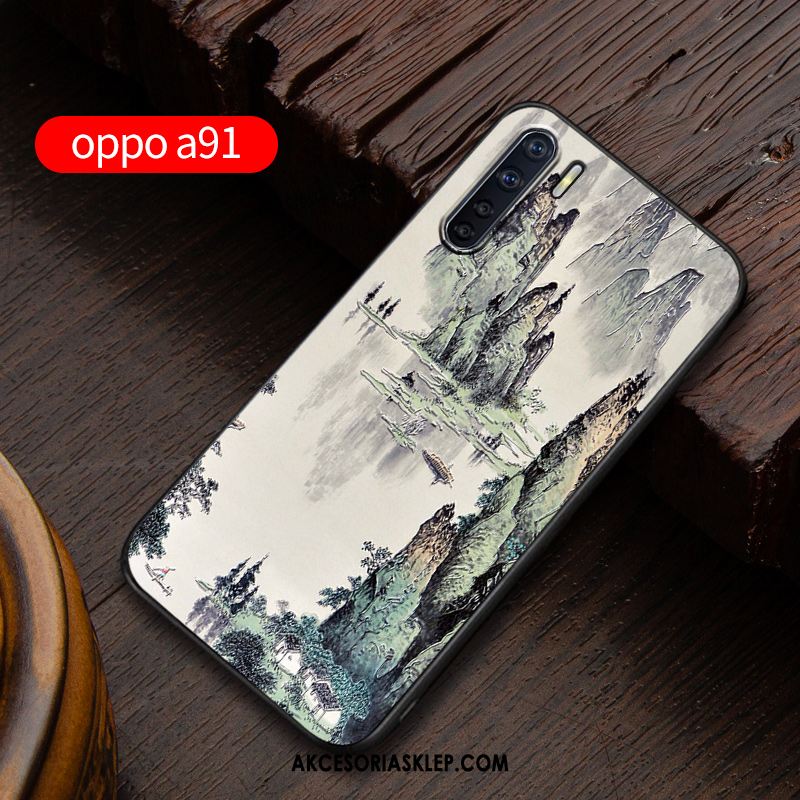 Futerał Oppo A91 Nubuku Anti-fall Osobowość All Inclusive Telefon Komórkowy Pokrowce Tanie