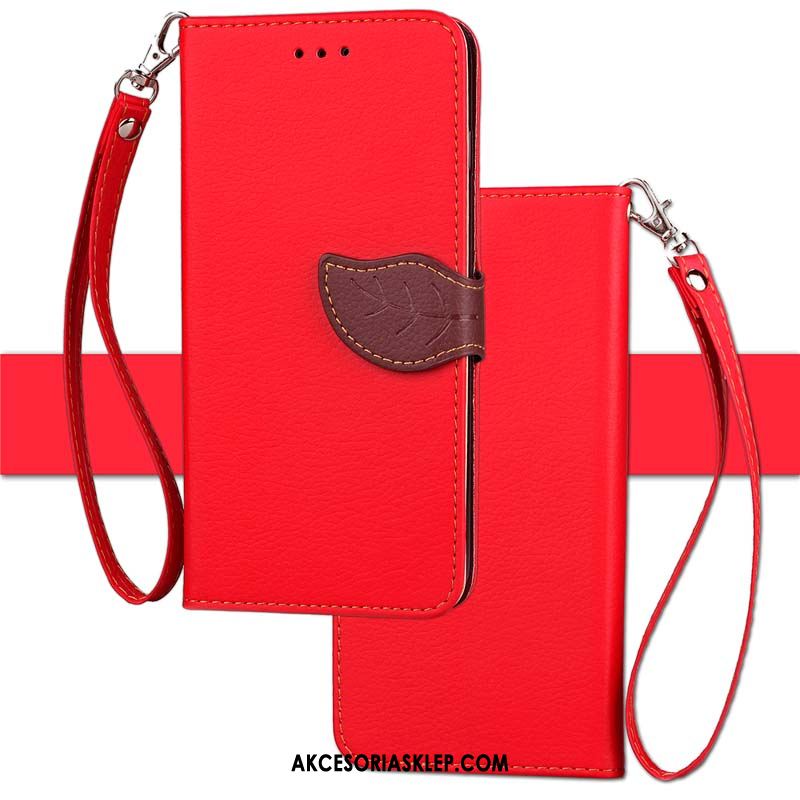 Futerał Oppo F7 Youth Czerwony Skórzany Futerał Telefon Komórkowy Ochraniacz Anti-fall Etui Tanie