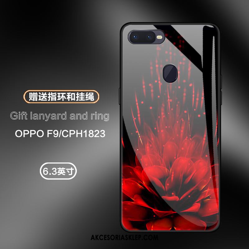 Futerał Oppo F9 Różowy Tendencja Szkło Anti-fall Czerwony Pokrowce Sprzedam