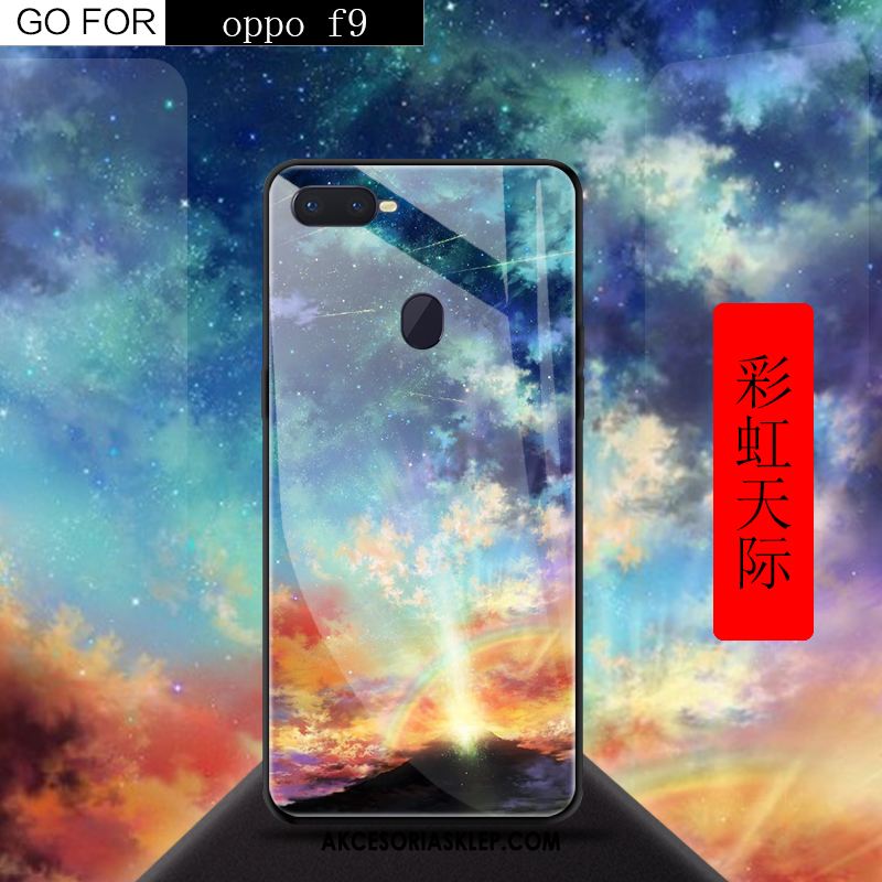 Futerał Oppo F9 Telefon Komórkowy Czerwony Anti-fall Kreatywne Szkło Hartowane Etui Sklep