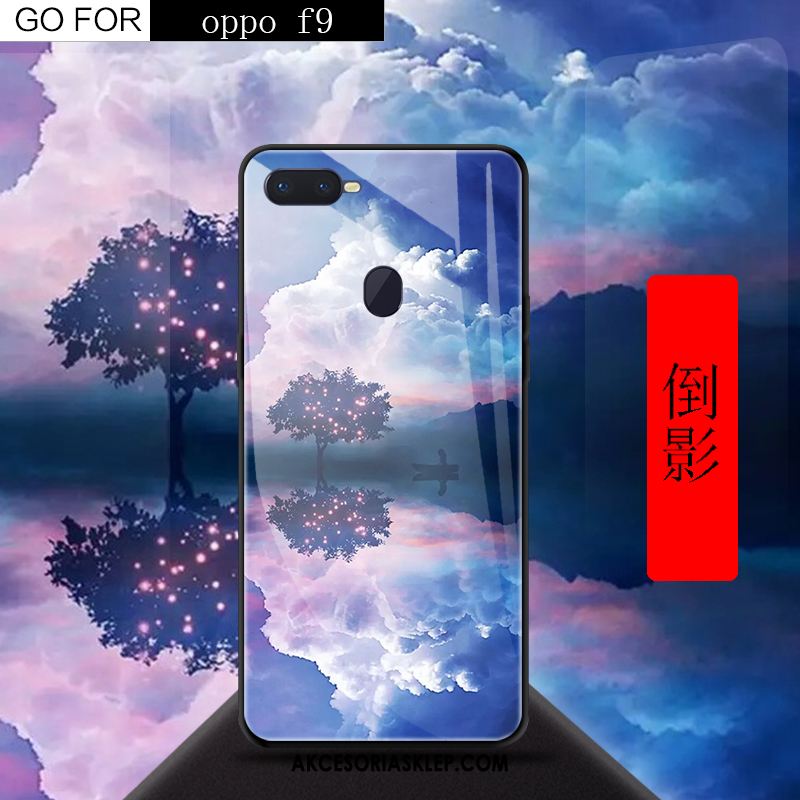 Futerał Oppo F9 Telefon Komórkowy Czerwony Anti-fall Kreatywne Szkło Hartowane Etui Sklep