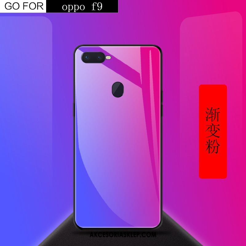 Futerał Oppo F9 Telefon Komórkowy Czerwony Anti-fall Kreatywne Szkło Hartowane Etui Sklep