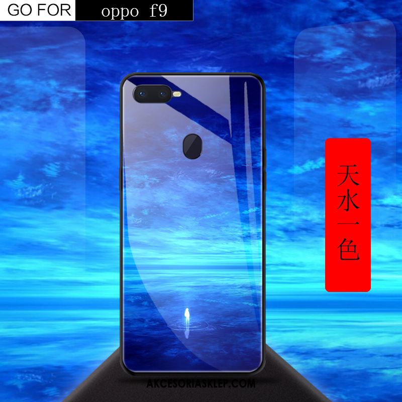 Futerał Oppo F9 Telefon Komórkowy Czerwony Anti-fall Kreatywne Szkło Hartowane Etui Sklep